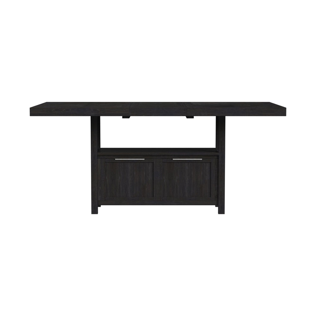 Transcend - Counter Table With Leaf - Charcoal - Stylish Home Furniture
