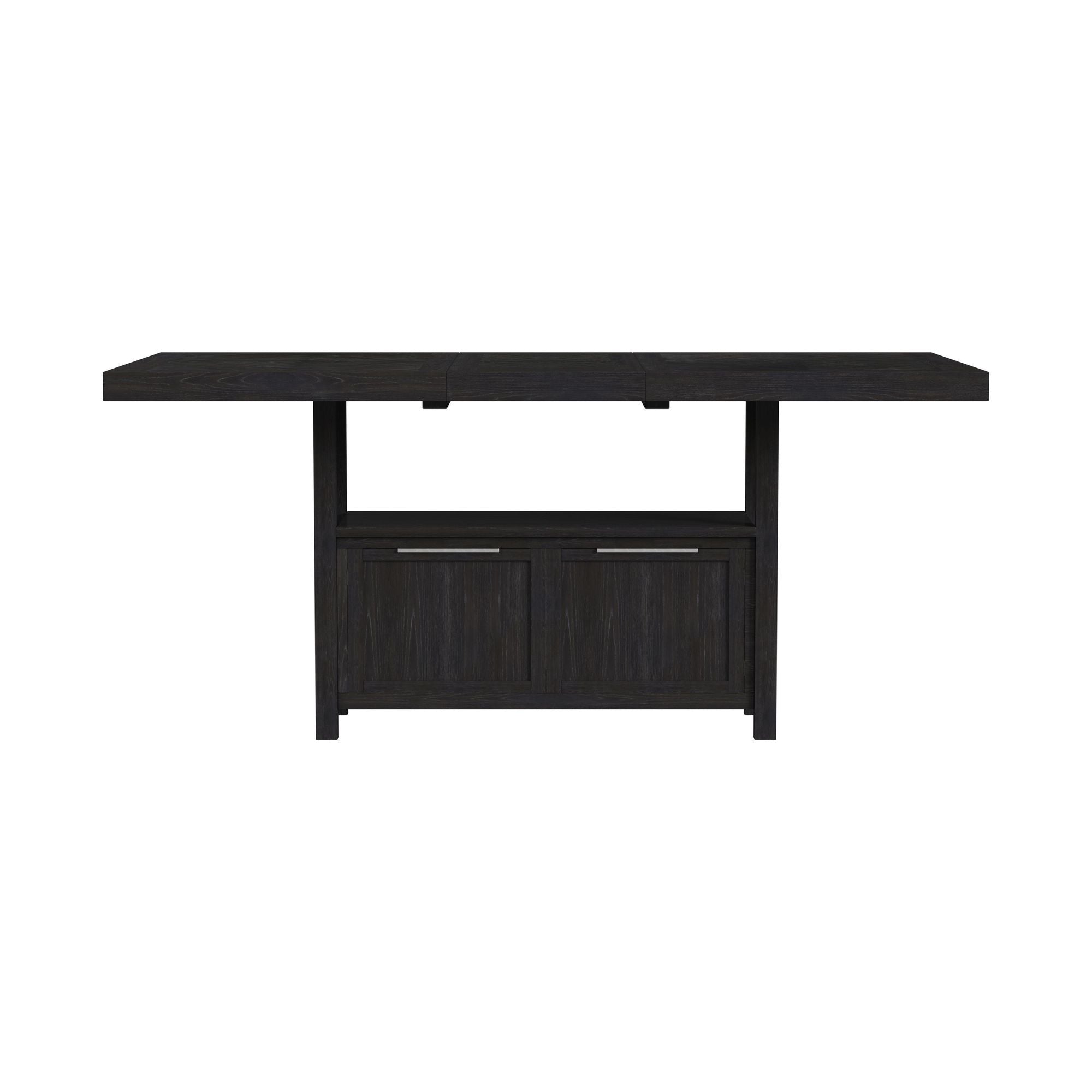 Transcend - Counter Table With Leaf - Charcoal - Stylish Home Furniture