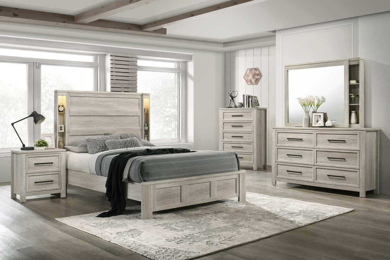 B318 - Mirror - Antique White - Stylish Home Furniture