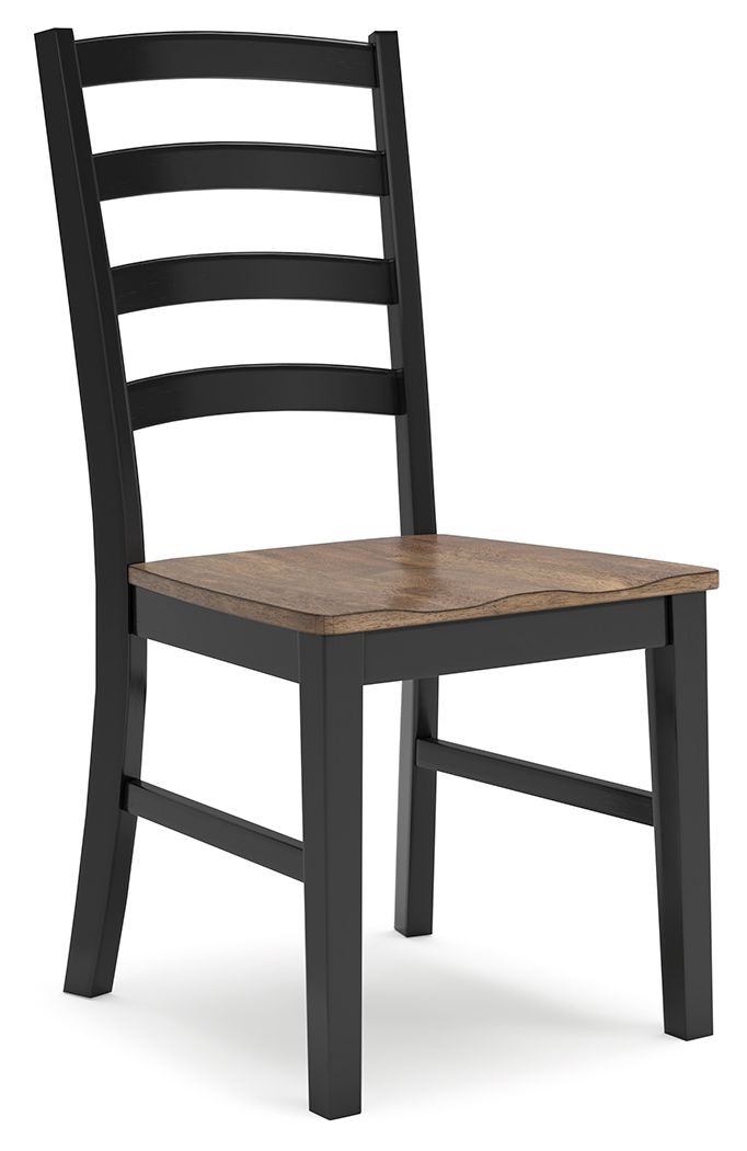 Wildenauer - Dining Room Side Chair (Set of 2) - Brown / Black - Stylish Home Furniture