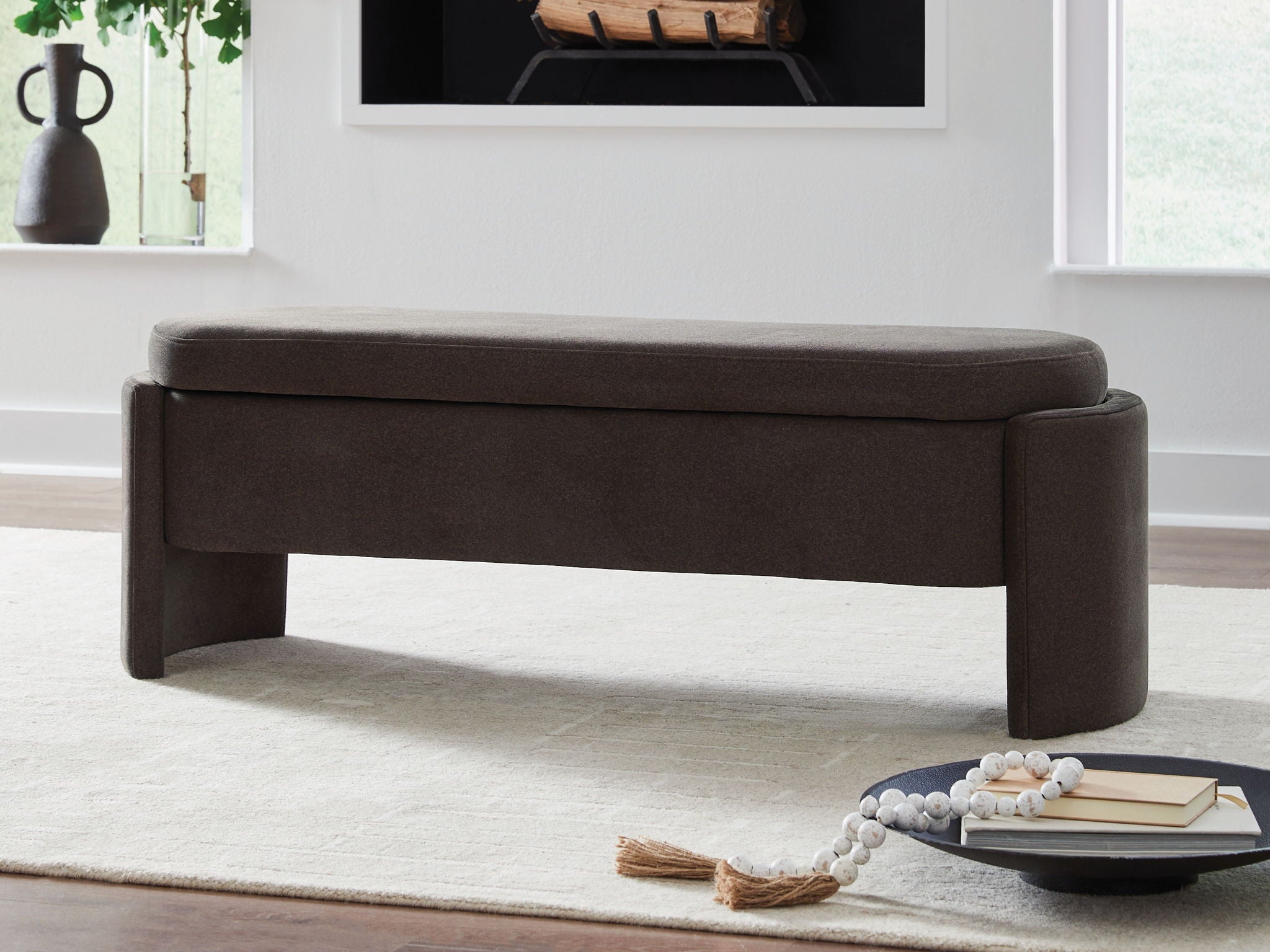 Vavuniya - Storage Bench - Brown - Stylish Home Furniture