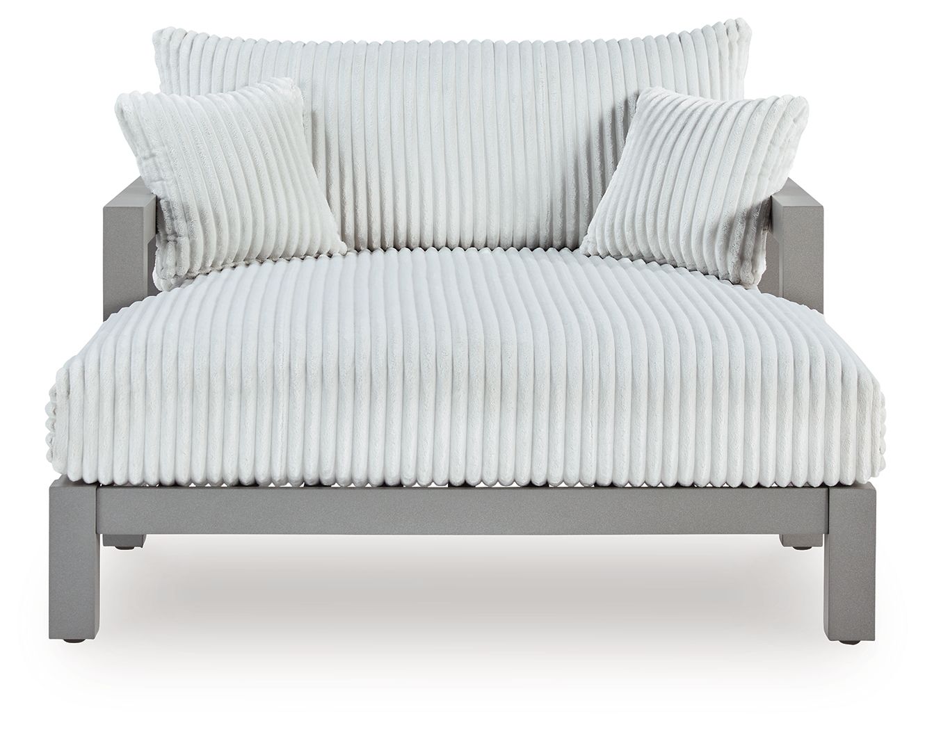Hurley Park - Chaise Lounge With Cushion - Gray - Stylish Home Furniture