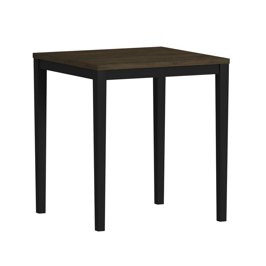 Tulane - 5 Piece Dining Set (Counter Table & 4 Counter Chairs) - Oak & Black - Stylish Home Furniture
