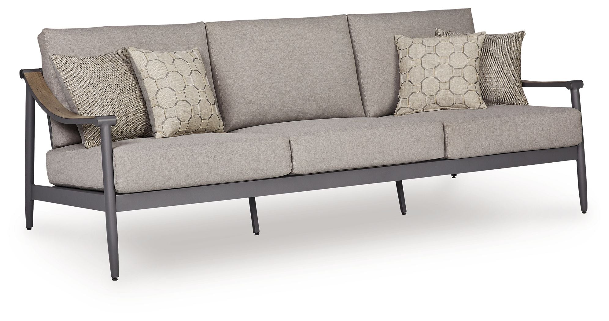 Ocean Beach - Sofa With Cushion - Gray - Stylish Home Furniture