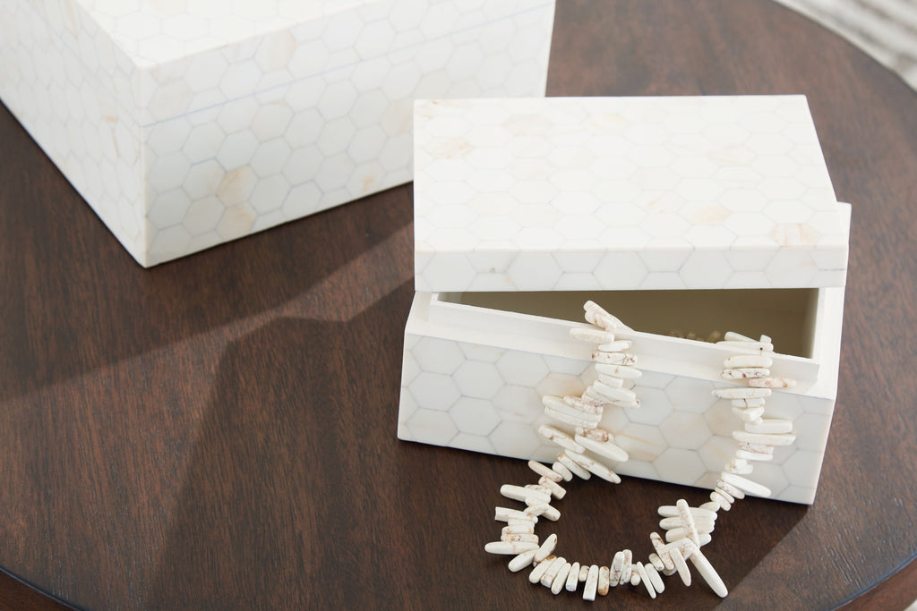 Aldenburg - Box Set (Set of 2) - Cream - Stylish Home Furniture