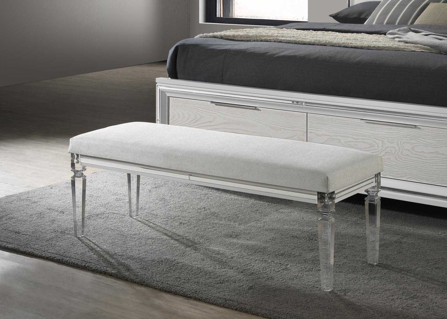 B027 - Bench - Pale Almond - Stylish Home Furniture