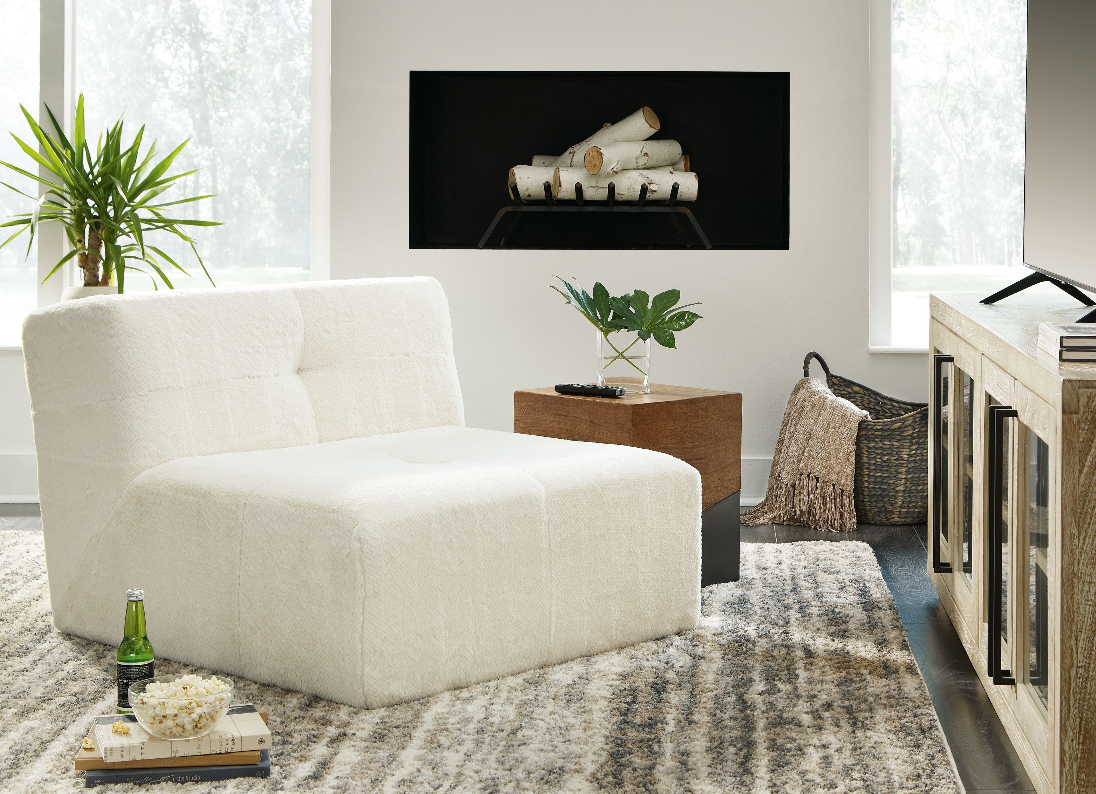 Brettner - Accent Chair - Ivory - Stylish Home Furniture