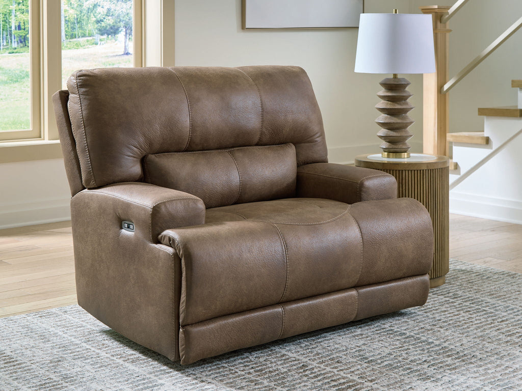 Beckley Place - Power Recliner With Adjustable Headrest - Earth - Stylish Home Furniture