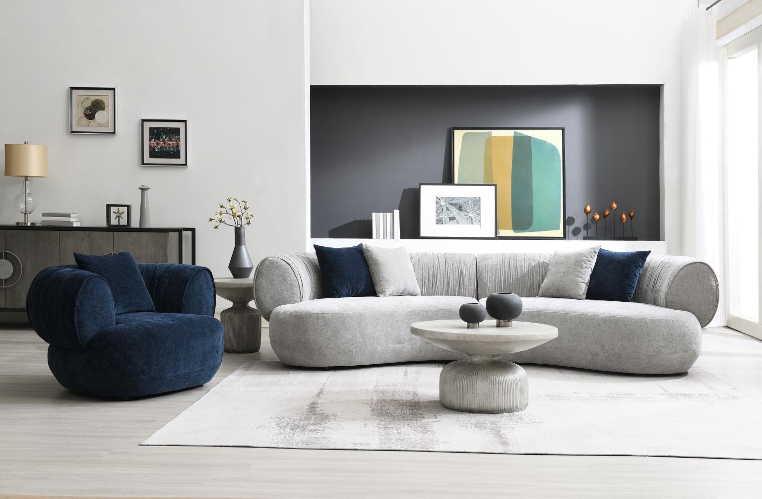 U307 - Accent Chair - Blue - Stylish Home Furniture