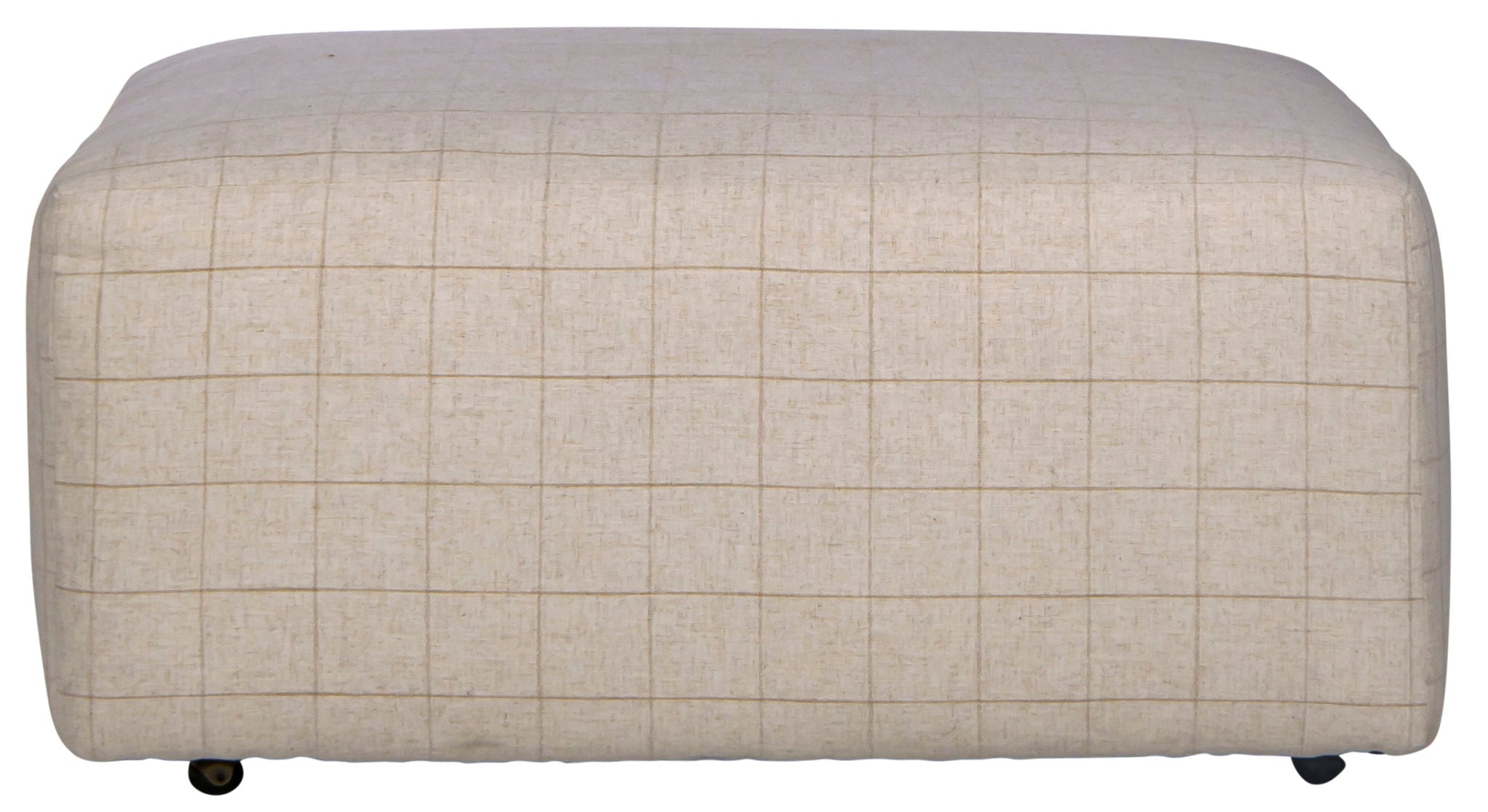 Justine - Castered Cocktail Ottoman - Wheat - Stylish Home Furniture
