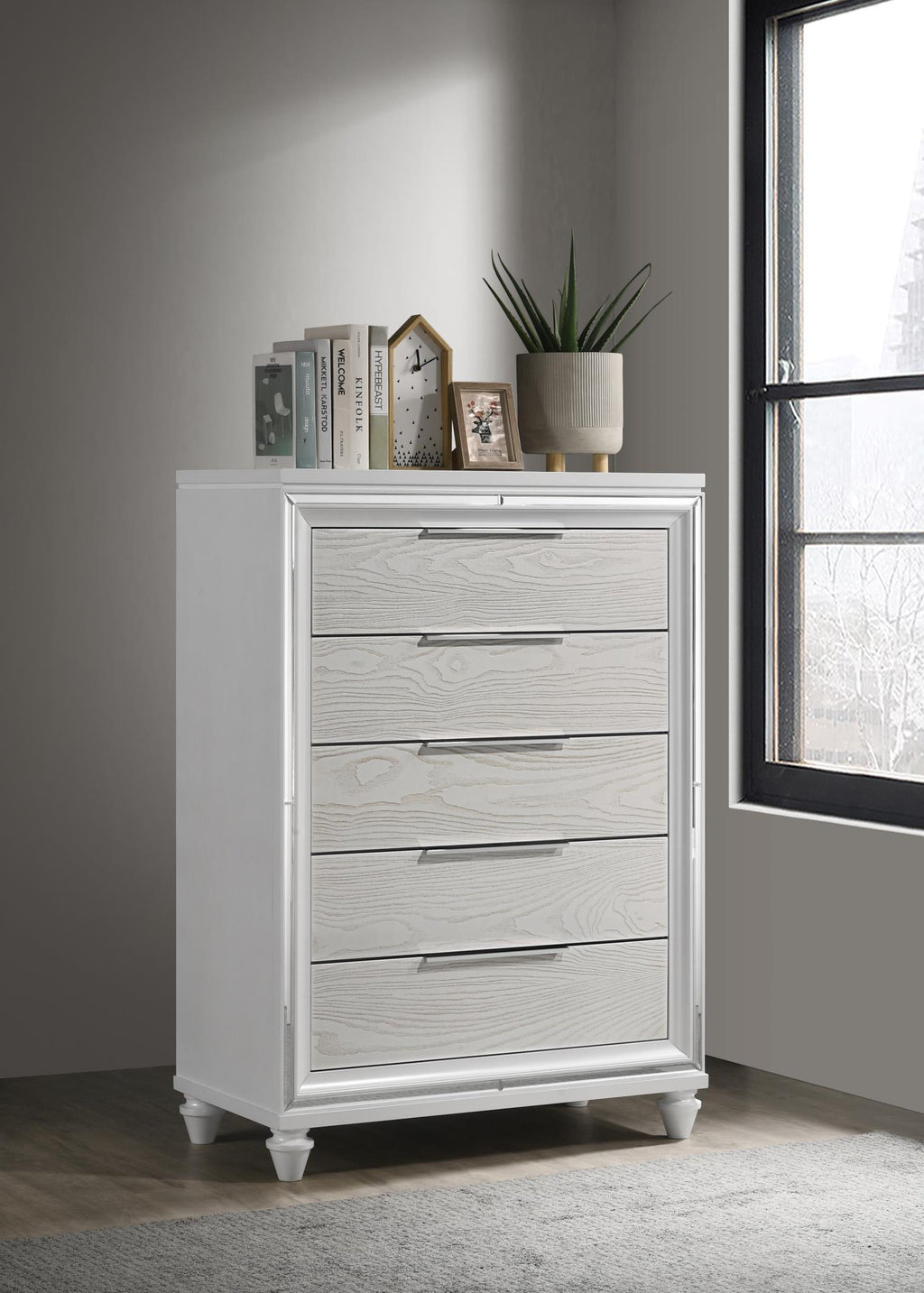 B027 - Chest - Pale Almond - Stylish Home Furniture