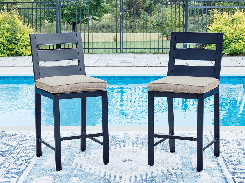 East Beach - Barstool (Set of 2) - Blue - Stylish Home Furniture