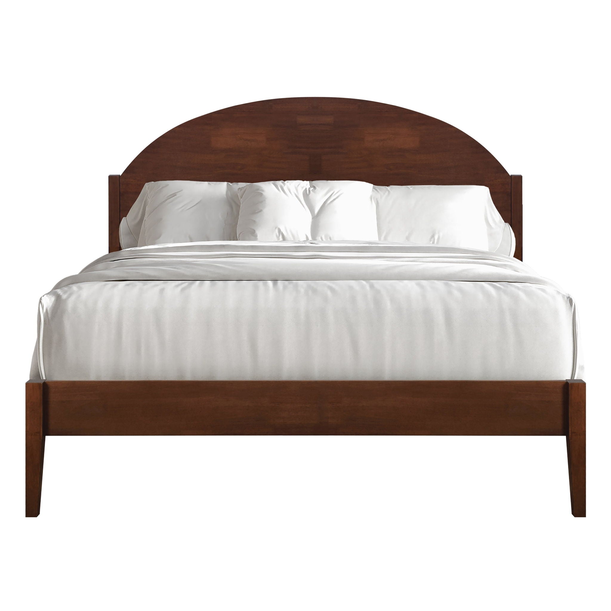Rowland - 5/0 Queen Platform Bed Only - Walnut - Stylish Home Furniture
