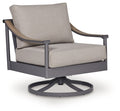 Ocean Beach - Swivel Lounge With Cushion - Gray - Stylish Home Furniture