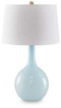 Rylanton - Glass Table Lamp - Aqua - Stylish Home Furniture