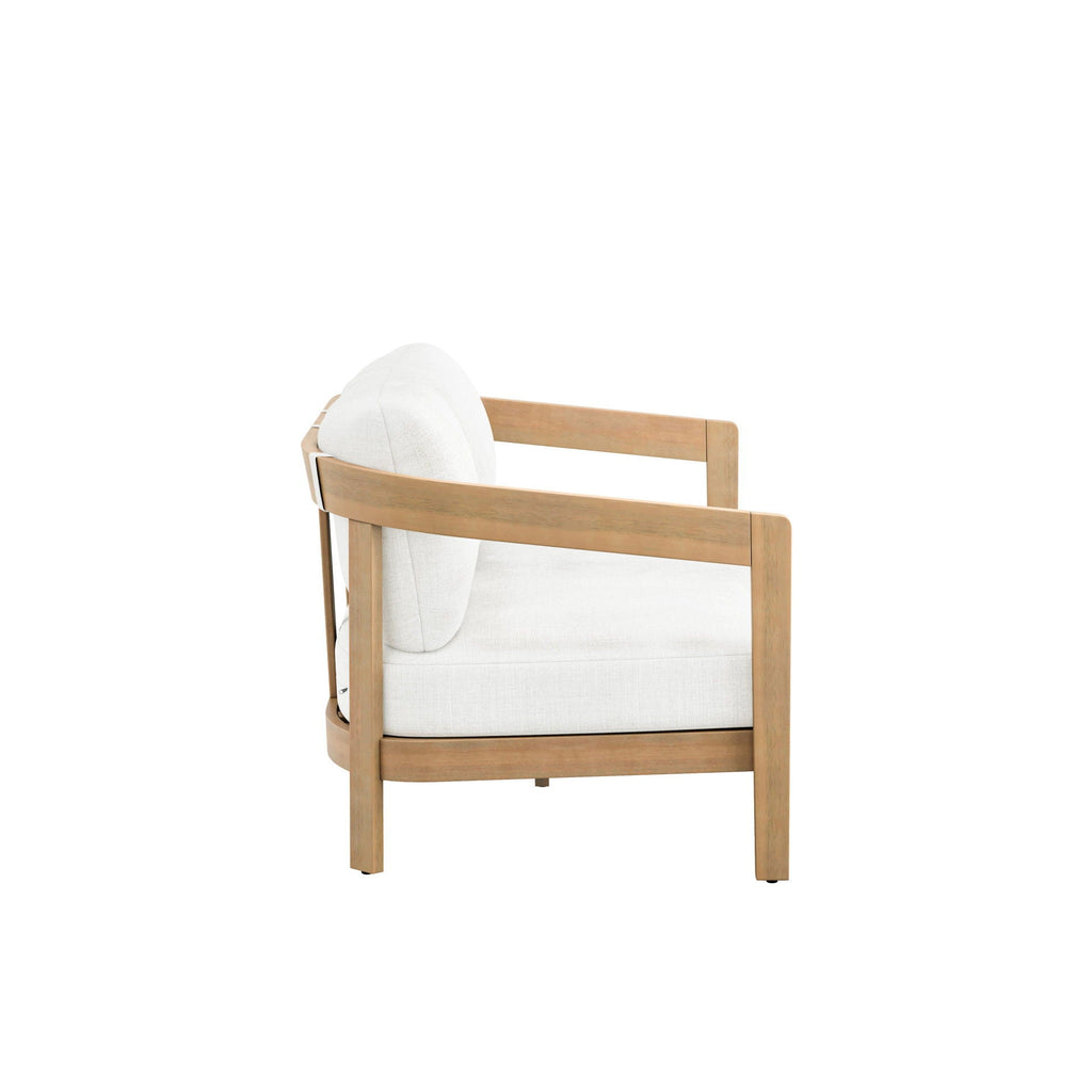 Wesley - Patio Loveseat With Cushions - White - Stylish Home Furniture