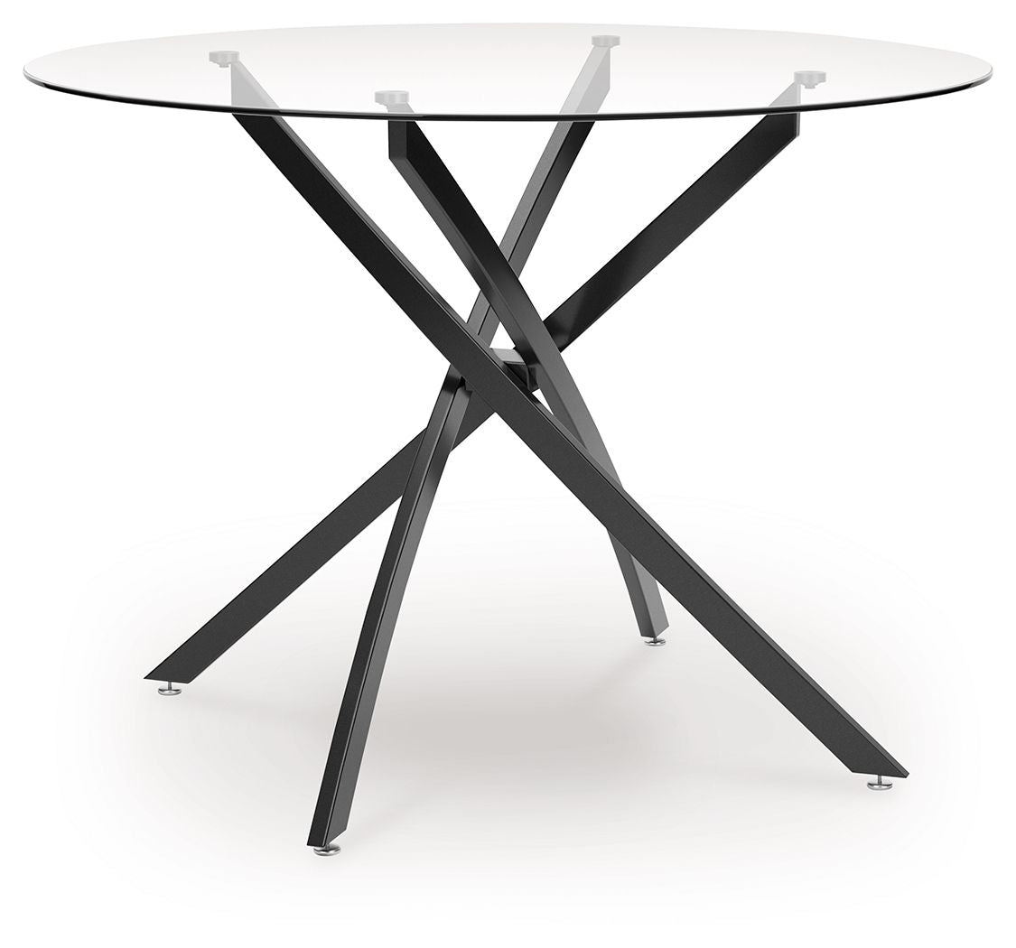 Pharwynn - 5 Pc. - Dining Room Table, 4 Side Chair - Black - Stylish Home Furniture