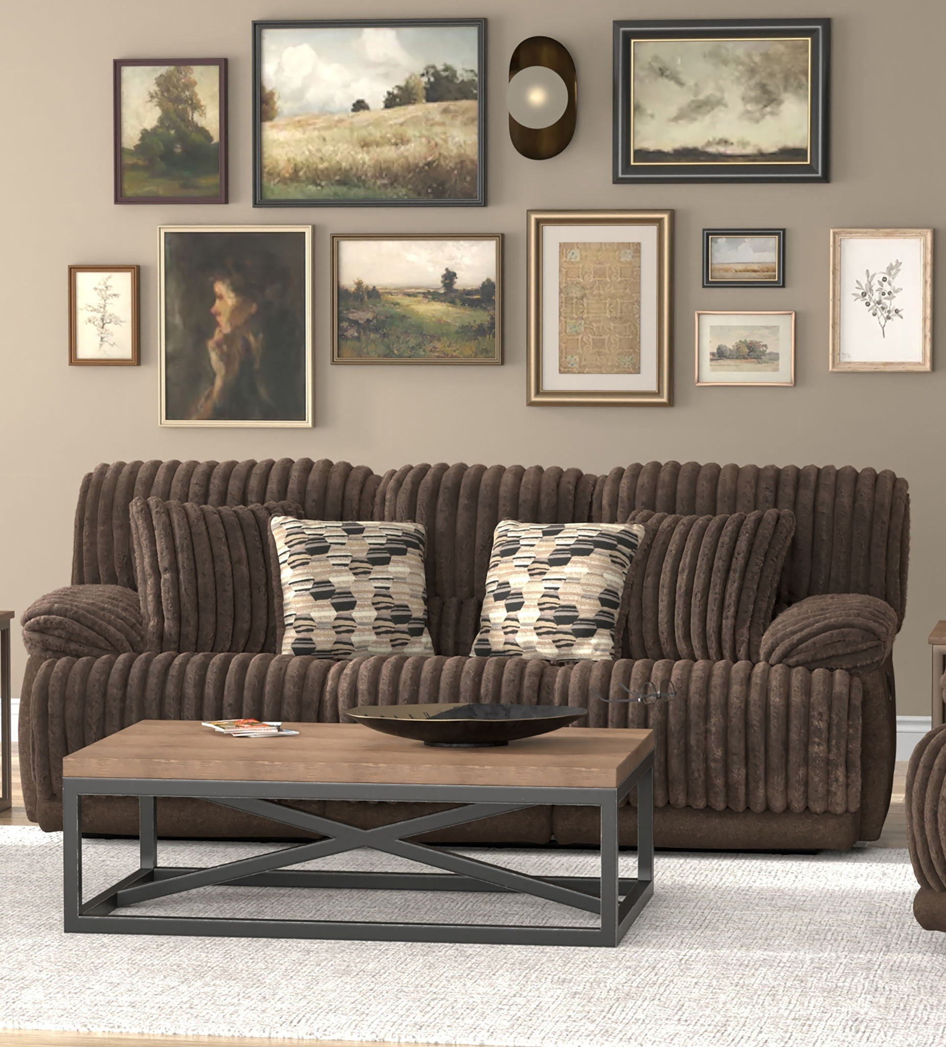 Hollifield - Reclining Sofa - Stylish Home Furniture