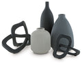 Leithick - Accessory Set (Set of 5) - Black / Tan / Gray - Stylish Home Furniture