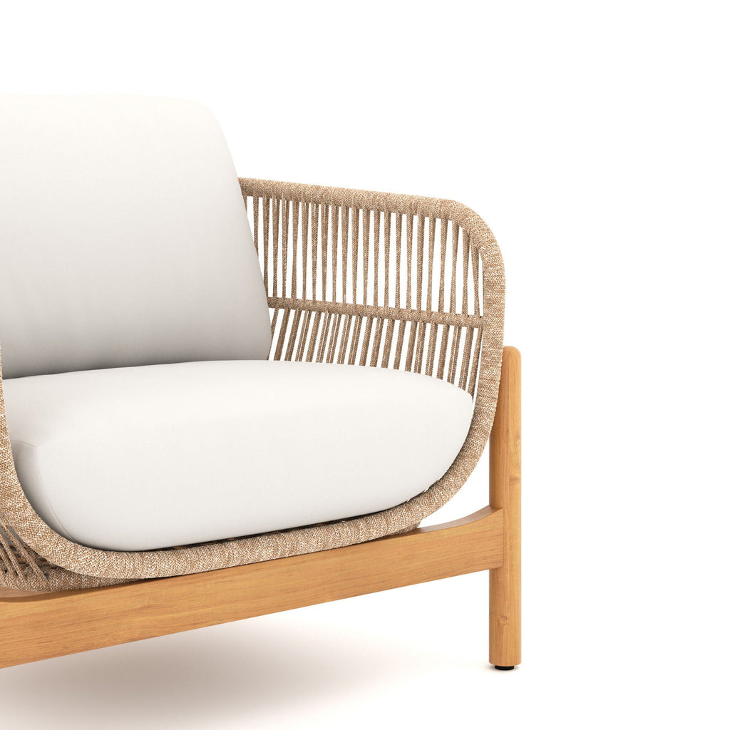 Solstice - Rope Club Chair - Linen Beige - Stylish Home Furniture