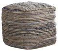 Absalom - Pouf - Denim - Stylish Home Furniture