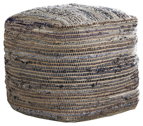 Absalom - Pouf - Denim - Stylish Home Furniture