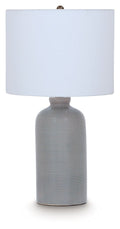 Wimlow - Ceramic Table Lamp - Gray Blue - Stylish Home Furniture