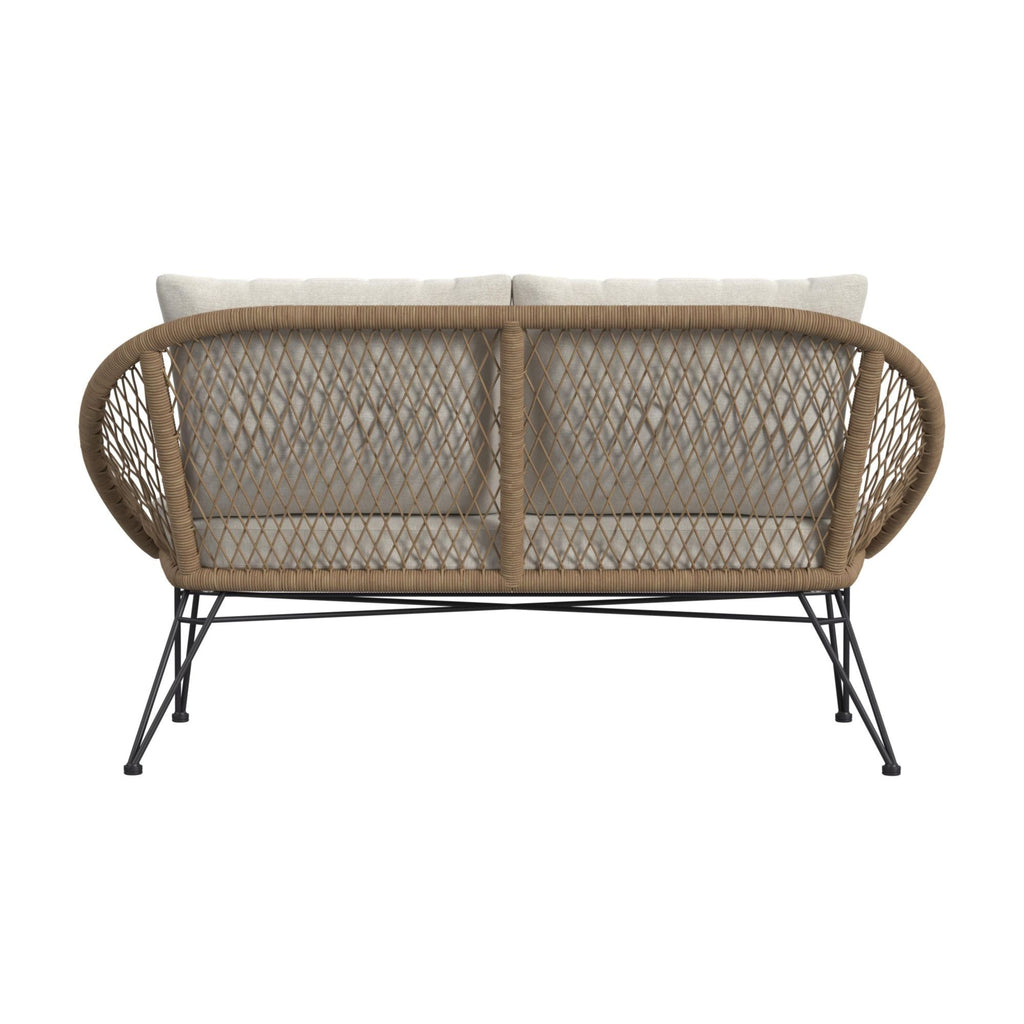 Grace - 4 Piece Outdoor Seating Set - Beige / Natural - Stylish Home Furniture
