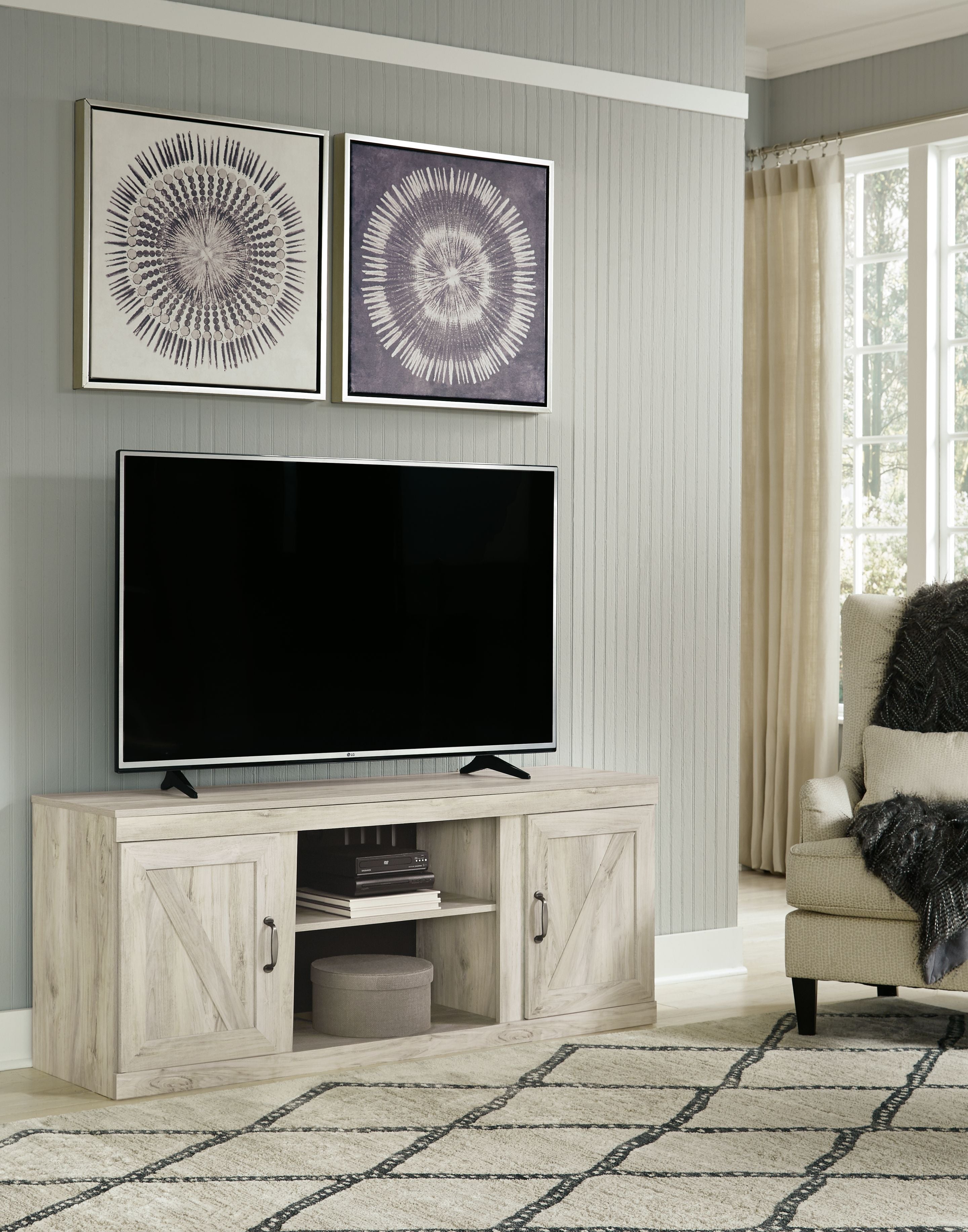 Bellaby - TV Stand W/Fireplace Option - Stylish Home Furniture