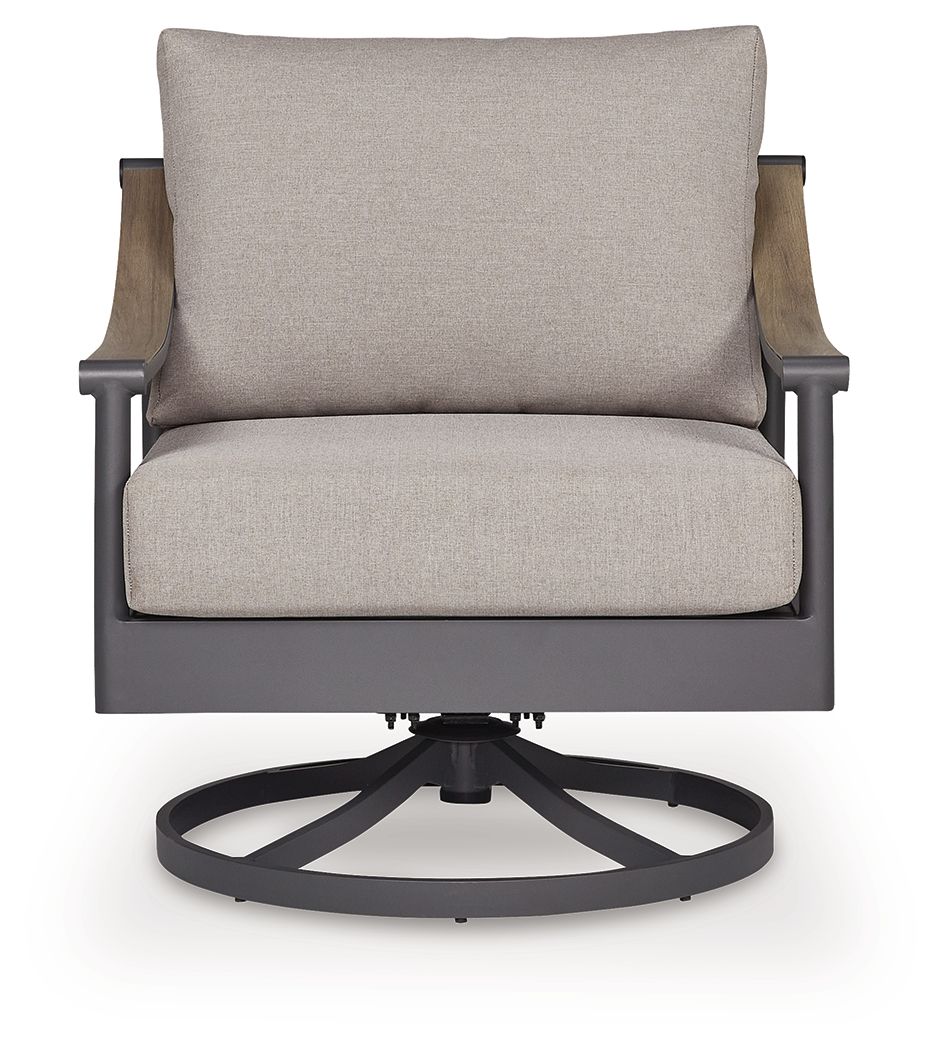 Ocean Beach - Swivel Lounge With Cushion - Gray - Stylish Home Furniture