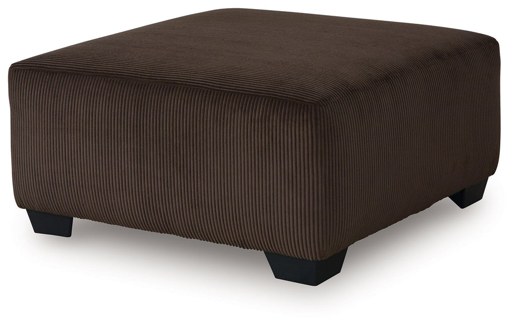 Kimlee - Oversized Accent Ottoman - Chocolate - Stylish Home Furniture