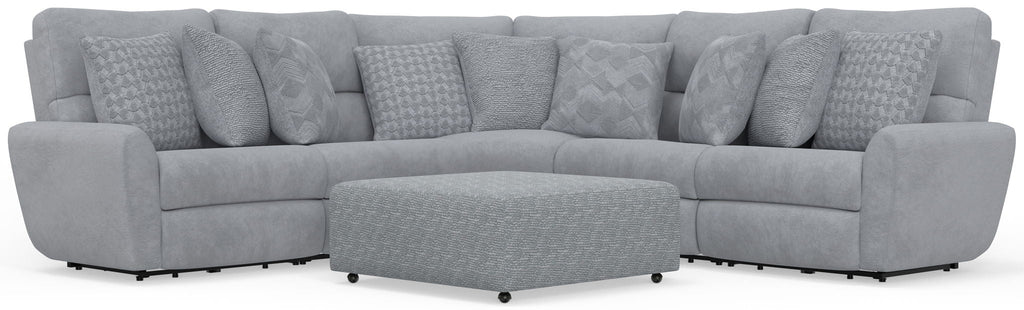Majesty - Deep Seating Power Reclining Sectional And Ottoman - Stylish Home Furniture