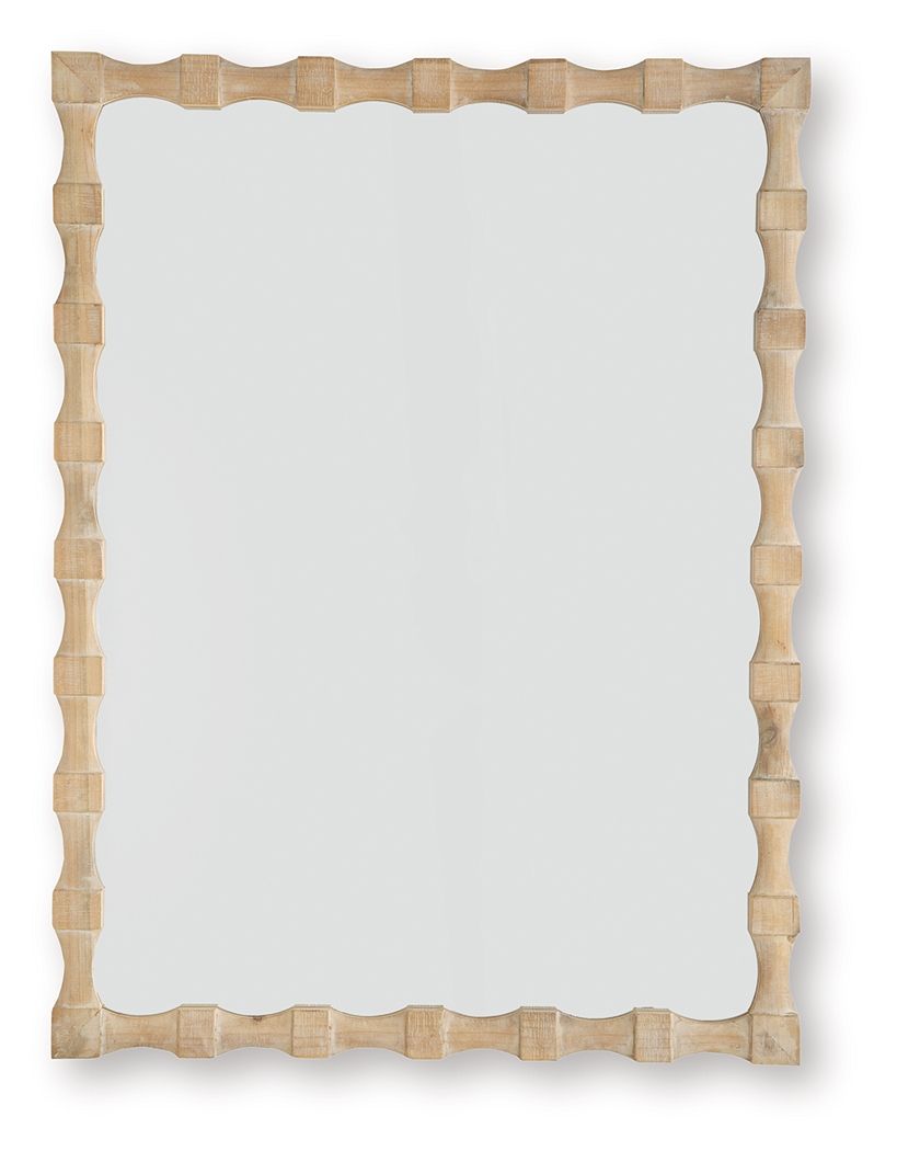 Acelmore - Accent Mirror - Light Brown - Stylish Home Furniture