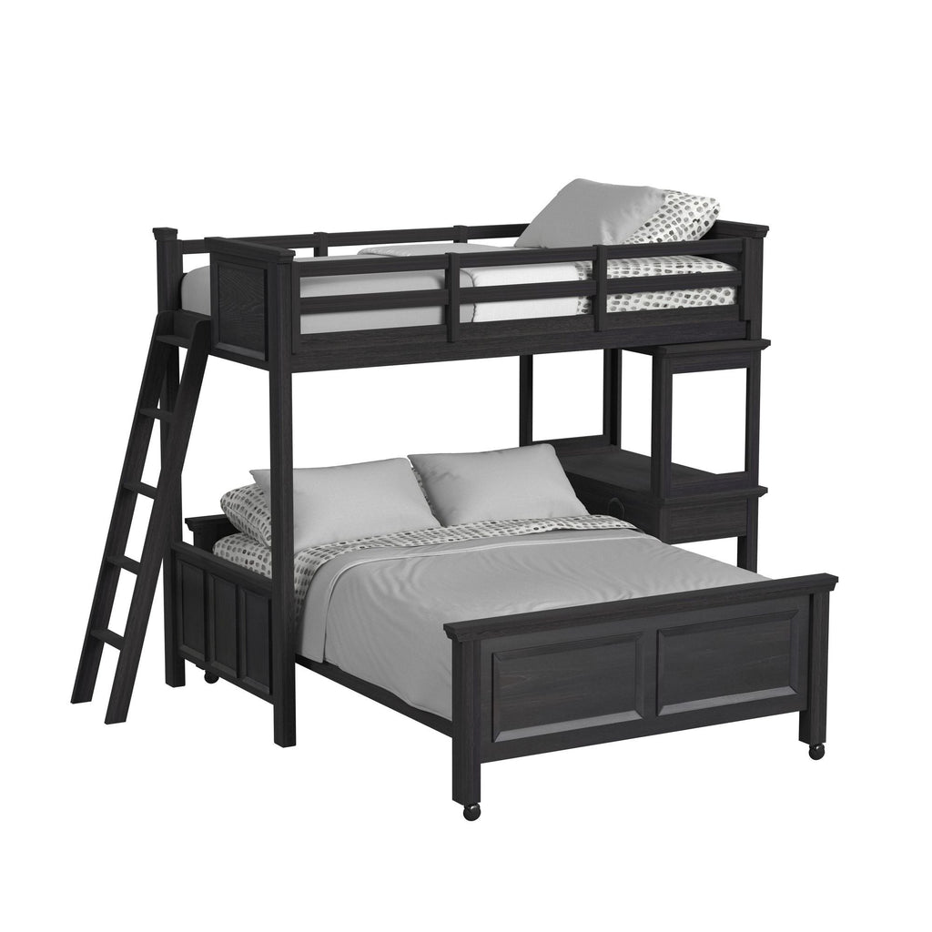 Hampton Kids - Loft With Ladder And Desk With Speaker Bedroom Set - Stylish Home Furniture