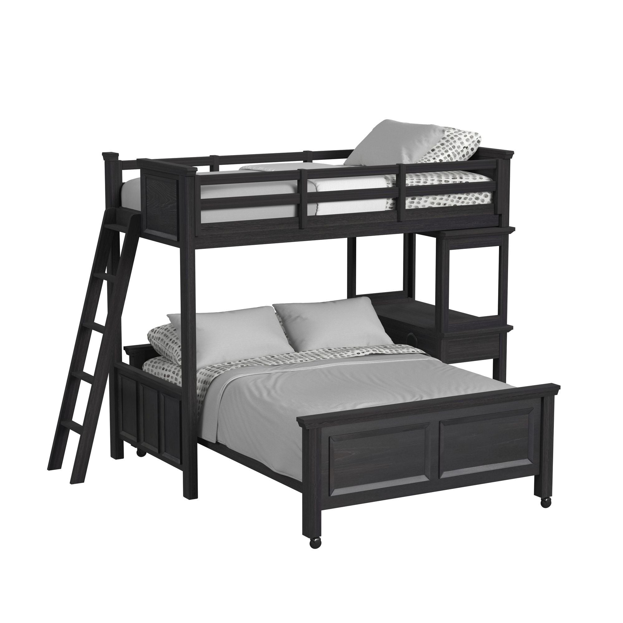 Hampton Kids - Loft With Ladder And Desk With Speaker Bedroom Set - Stylish Home Furniture