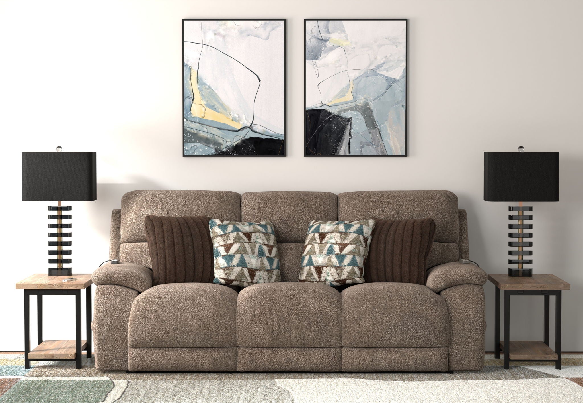 Joya - Power Headrest Power LayFlat Reclining Sofa With CR3 Heat/Massage/Lumbar/ZG - Stylish Home Furniture