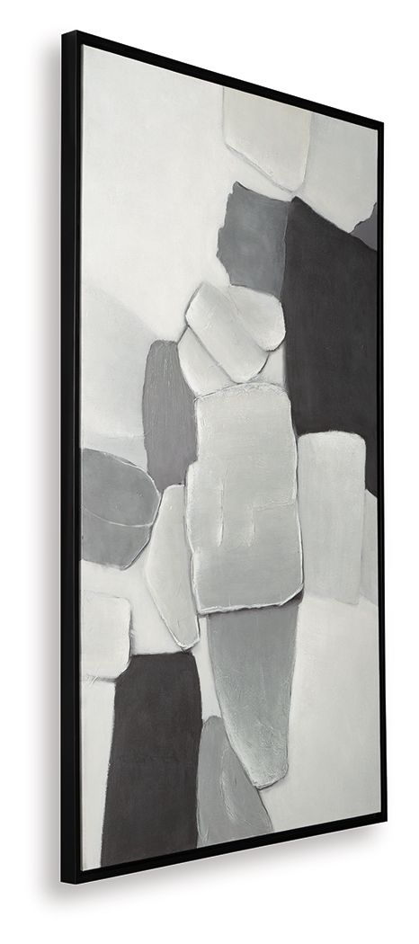 Adilson - Wall Art - White / Gray / Black - Stylish Home Furniture