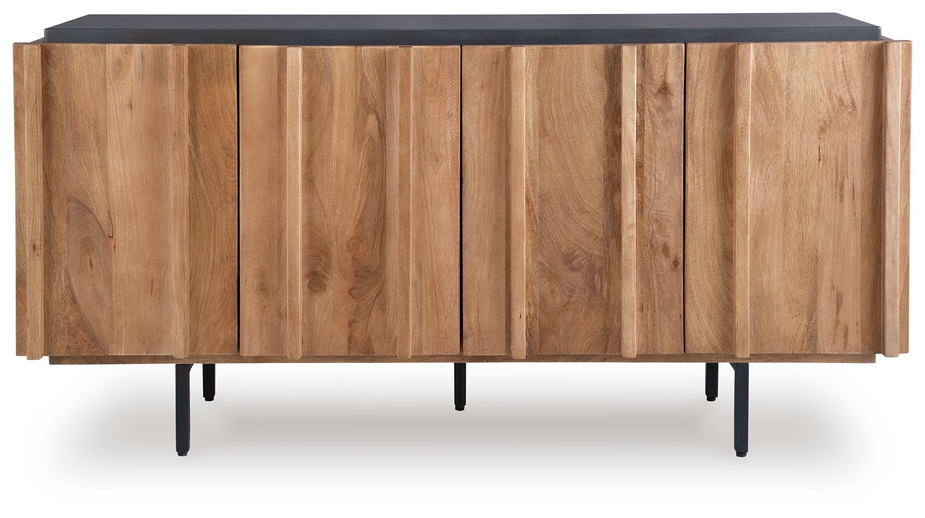 Quintavious - Accent Cabinet - Brown / Charcoal - Stylish Home Furniture