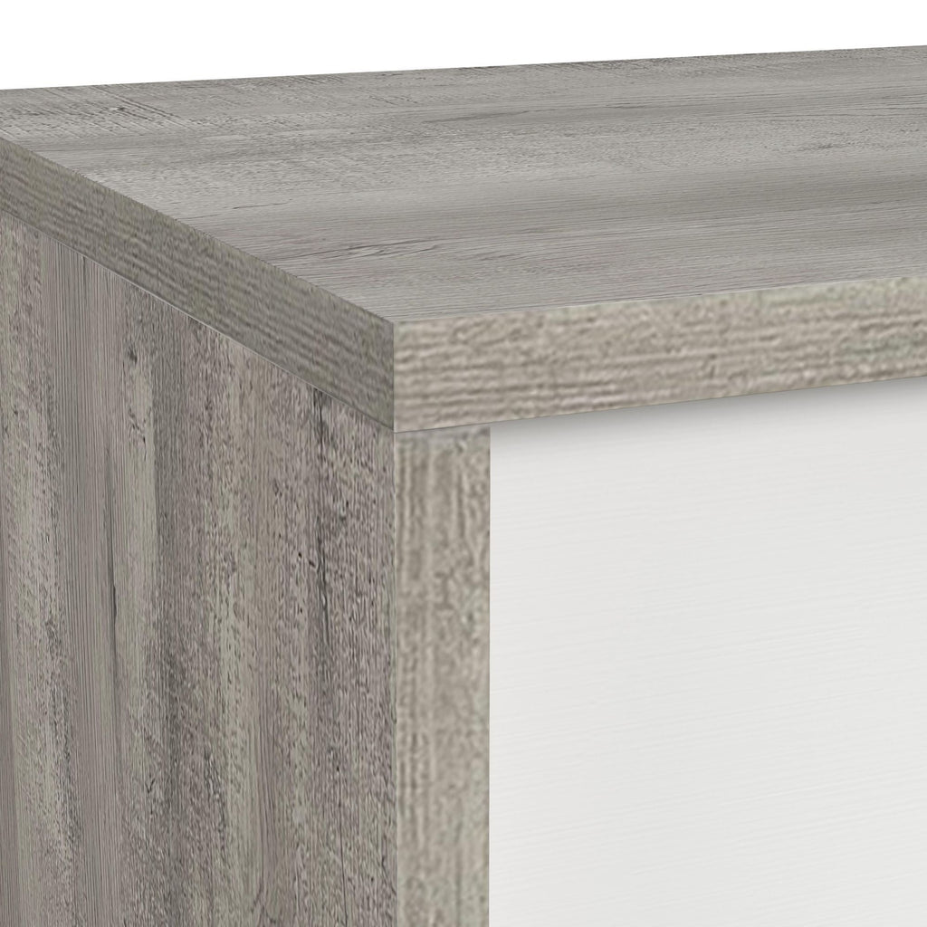 San Matteo - 2-Drawer Nightstand With USB - Gray - Stylish Home Furniture