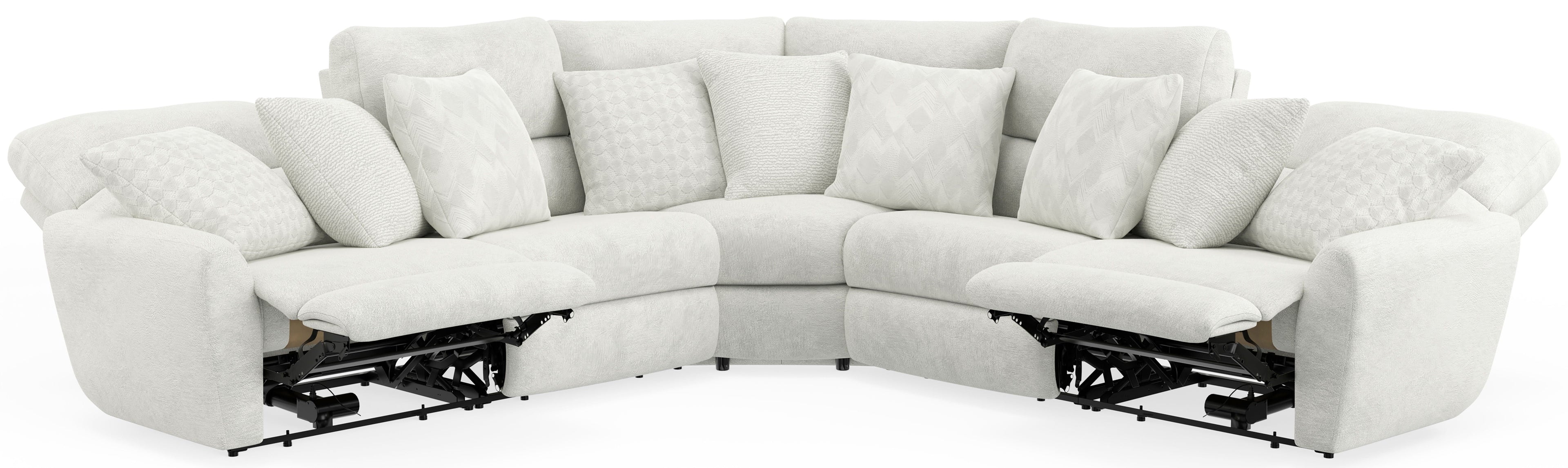 Majesty - Deep Seating Power Reclining Sectional - Stylish Home Furniture