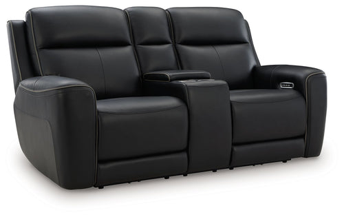 5Z-Comfort - Relaxation - Power Reclining Loveseat with Console / Adj Headrest - Stylish Home Furniture