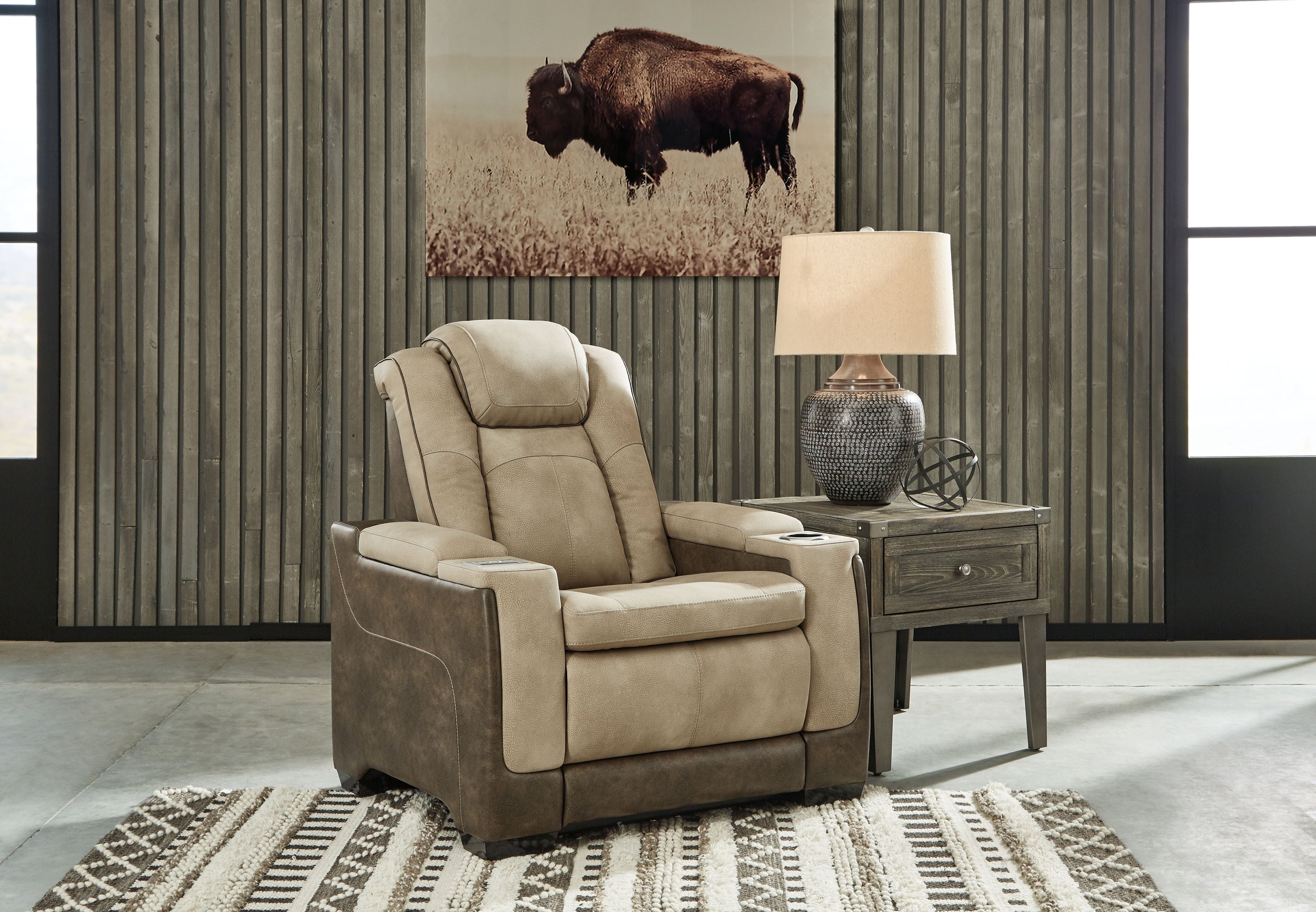 Next-Gen Durapella - Pwr Recliner/Adj Headrest - Stylish Home Furniture