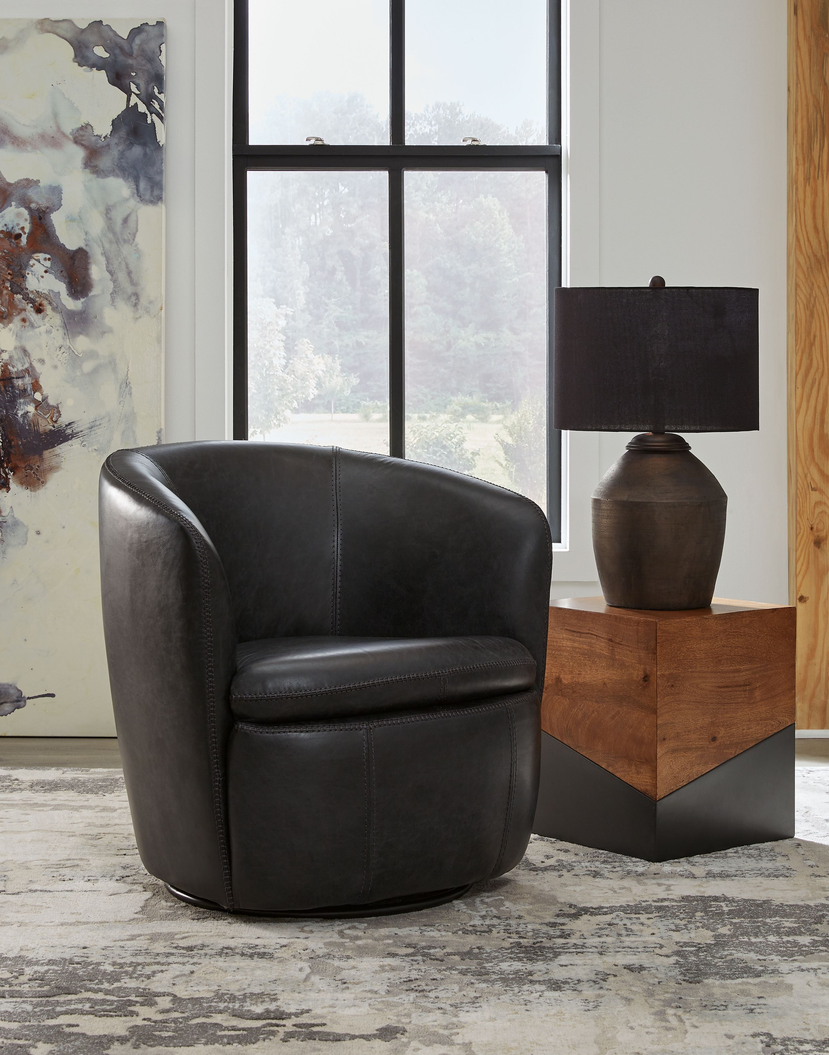 Kierreys - Swivel Chair - Stylish Home Furniture