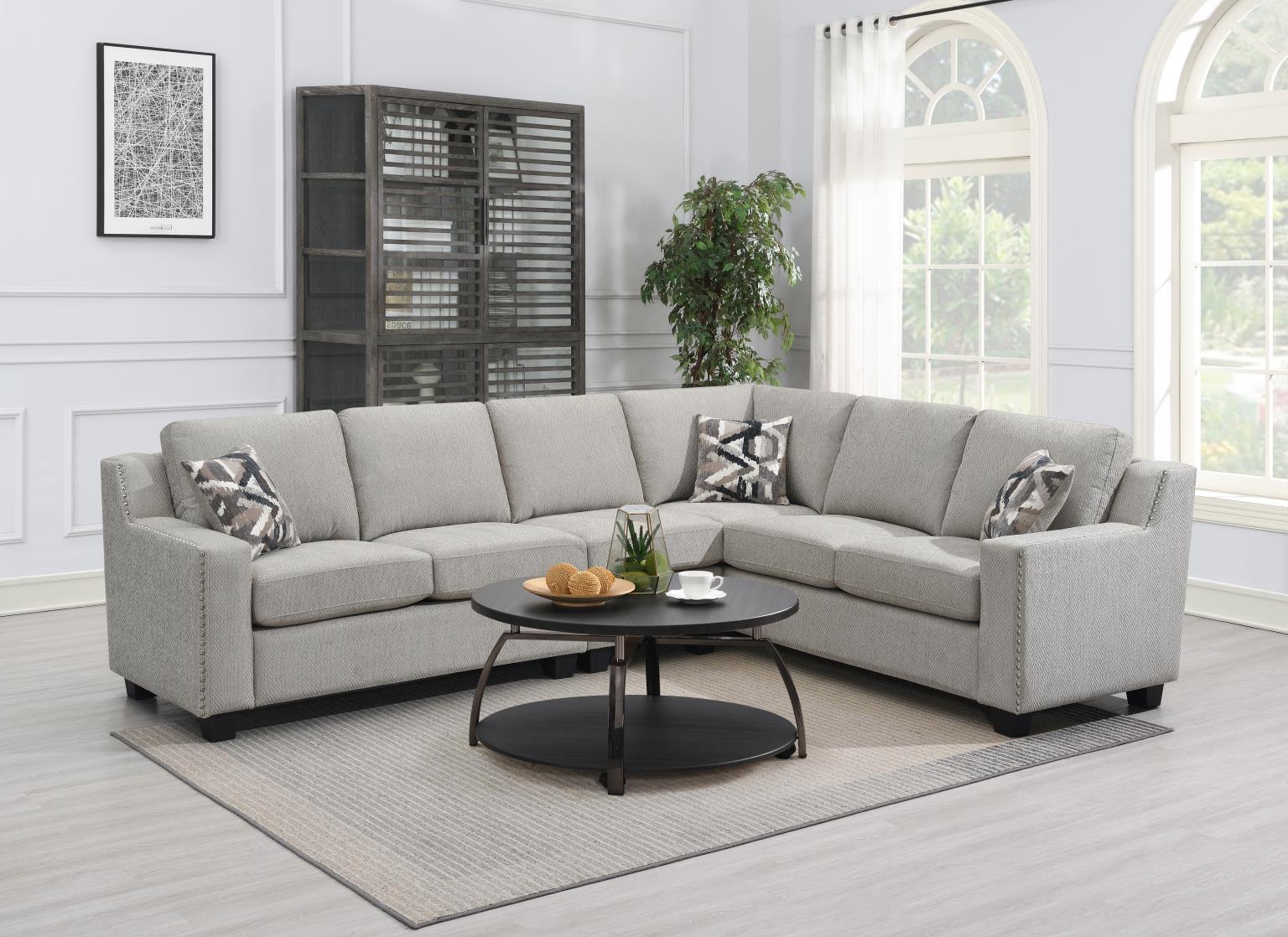 U325 - 2 Piece Sectional - Sand - Stylish Home Furniture