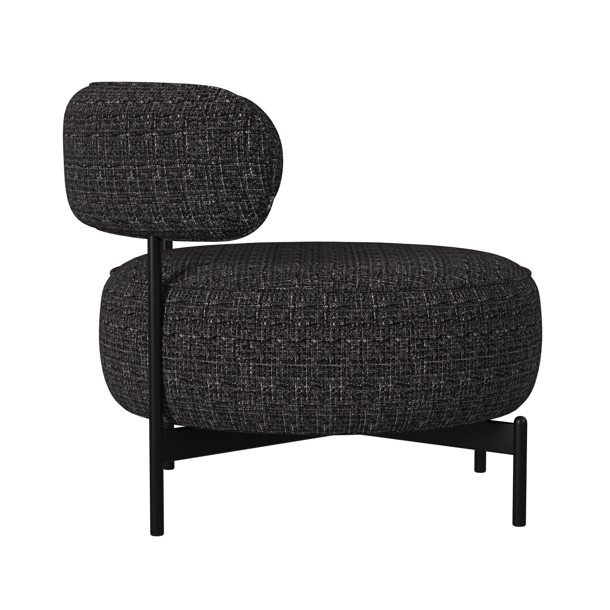 Antonia - Swivel Chair - Heron Black - Stylish Home Furniture