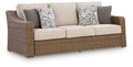 Laguna Heights - Sofa With Cushion - Beige - Stylish Home Furniture