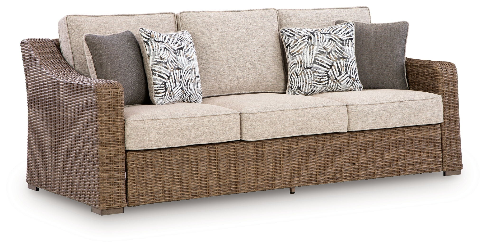 Laguna Heights - Sofa With Cushion - Beige - Stylish Home Furniture