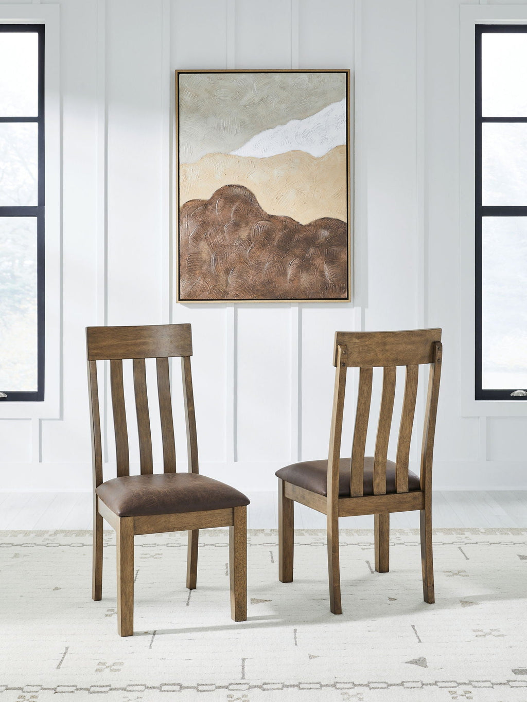Urbinforte - Dining Upholstered Side Chair (Set of 2) - Light Brown - Stylish Home Furniture