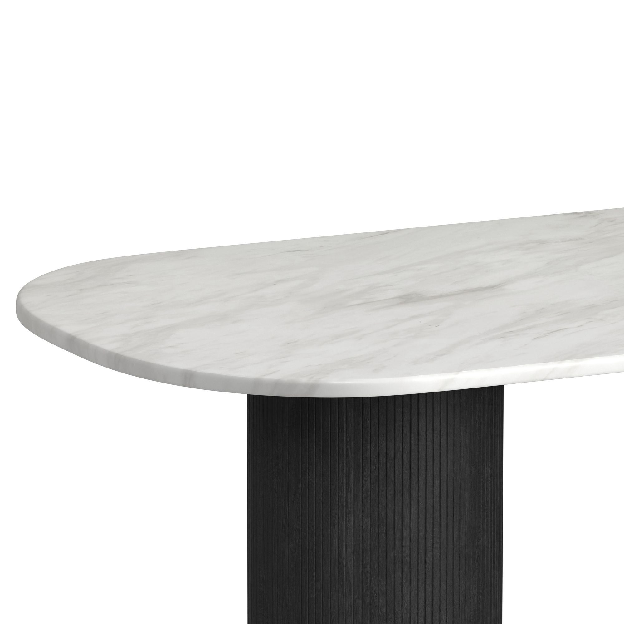Sylvie - Oval Dining Table With Faux Marble Top - Stylish Home Furniture