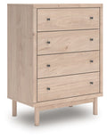 Arloster - Four Drawer Chest - Tan - Stylish Home Furniture